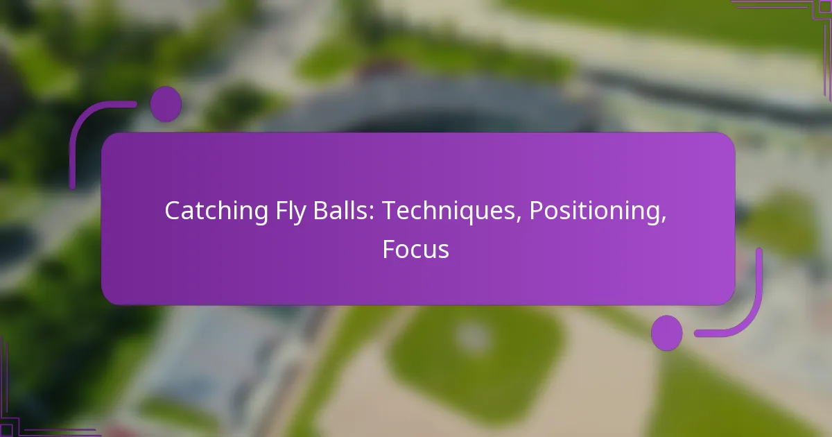 Catching Fly Balls: Techniques, Positioning, Focus