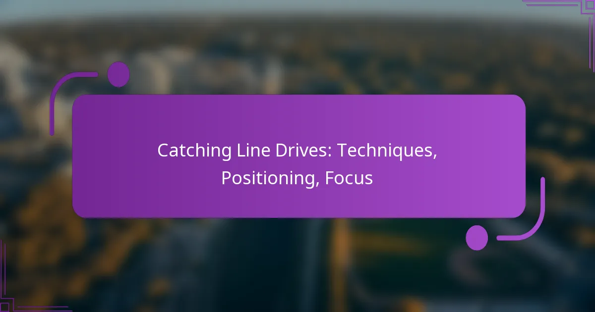Catching Line Drives: Techniques, Positioning, Focus