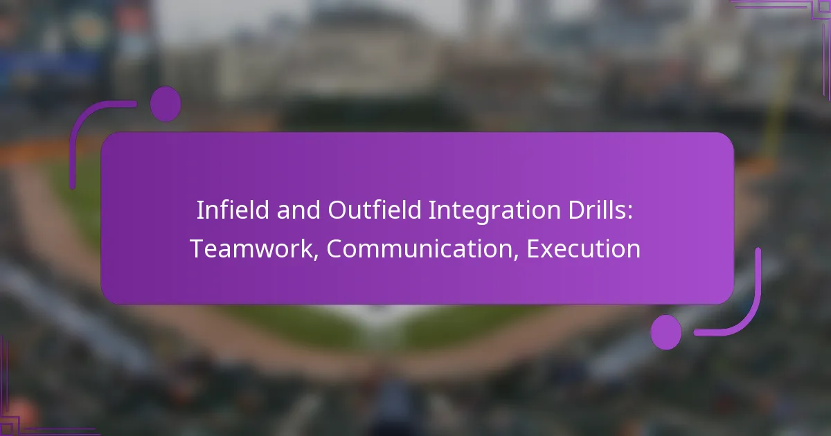 Infield and Outfield Integration Drills: Teamwork, Communication, Execution