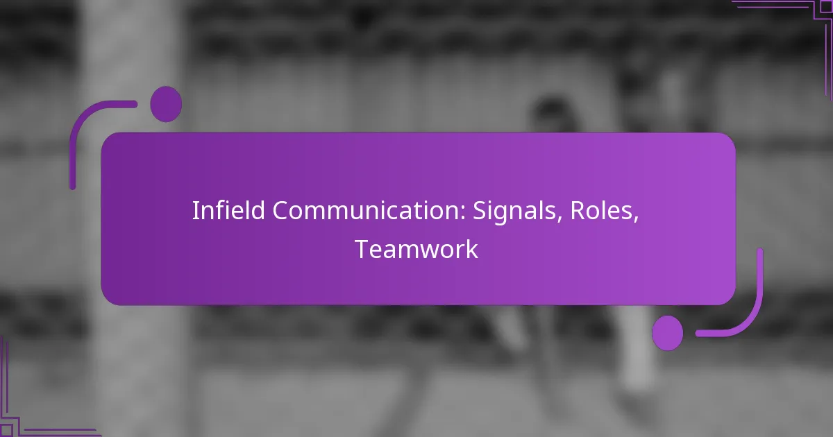 Infield Communication: Signals, Roles, Teamwork