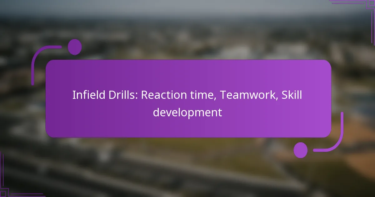 Infield Drills: Reaction time, Teamwork, Skill development
