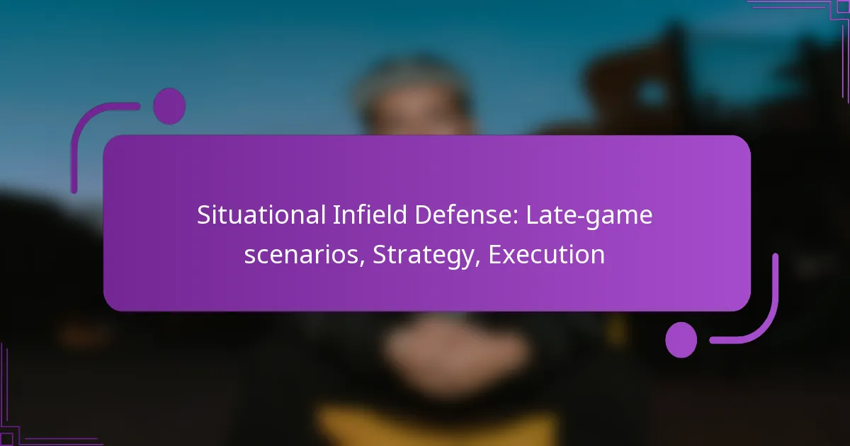 Situational Infield Defense: Late-game scenarios, Strategy, Execution